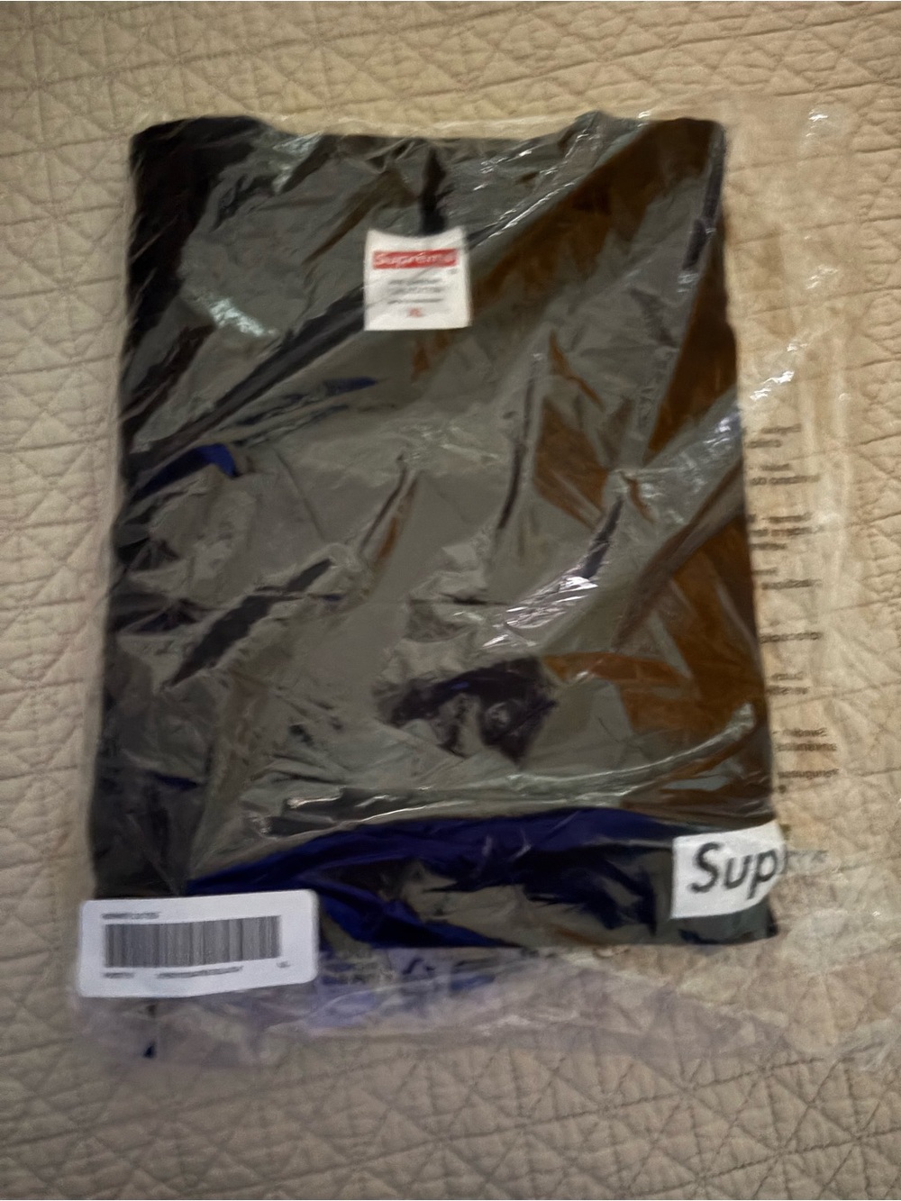 Supreme Black Logo Tee - Black